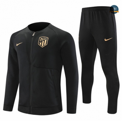 Comprar Cfb3 Camiseta Chaqueta Chándal Atletico Madrid Equipación Negro 2022/2023
