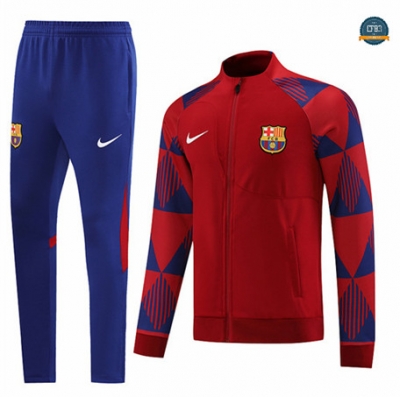 Diseñar Cfb3 Camiseta Chaqueta Chándal Barcelona Equipación Rojo 2022/2023