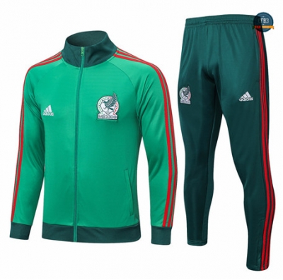 Venta Cfb3 Camiseta Chaqueta Chándal México Equipación Verde 2022/2023