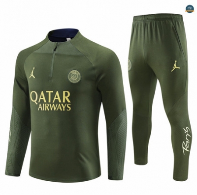 Nuevas Cfb3 Chándal Paris Paris Saint Germain Equipación Ejercito verde 2023/2024