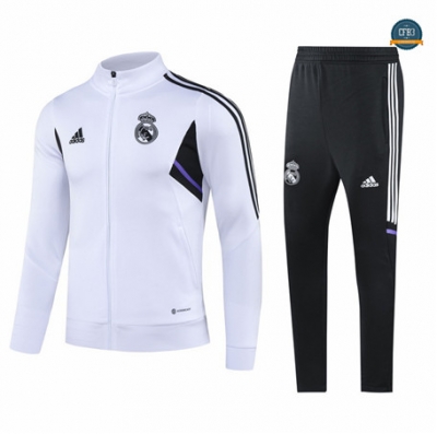 Crear Cfb3 Camiseta Chaqueta Chándal Real Madrid Equipación Blanco 2022/2023