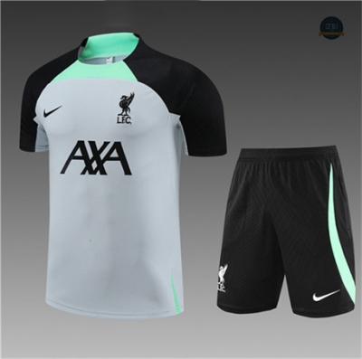 Diseñar Cfb3 Camiseta Entrenamiento Liverpool Niño + Pantalones Equipación Blanco 2023/2024