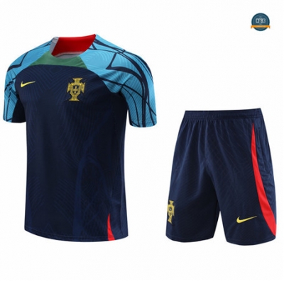 Diseñar Cfb3 Camiseta Entrenamiento Portugal + Pantalones Equipación Azul 2022/2023
