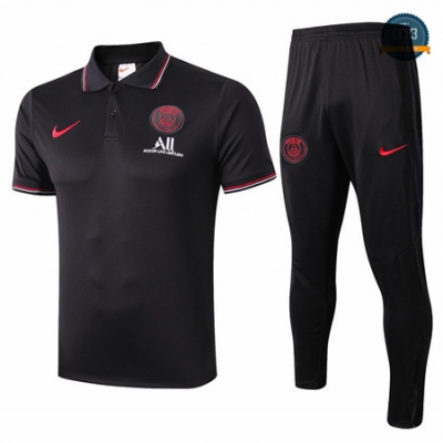 Cfb3 Camisetas D155 Entrenamiento PSG Negro POLO 2019/2020