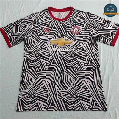 Cfb3 Camiseta Manchester United pre-match Negro/Blanco 2020/2021