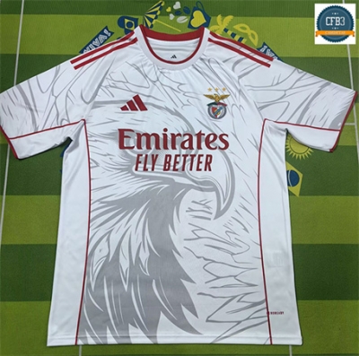Camiseta futbol Benfica Equipación Blanco 2025/2026