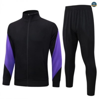 Nuevas Chaqueta Chándal Fútbol Barcelona Equipación negro/Violeta 2025/2026