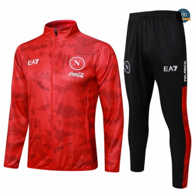 Hacer Chaqueta Chándal Napoli Niños Equipación rojo 2024/2025