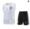 Tienda sin mangas Brasil Enfant Equipación Blanco/negro 2025/2026