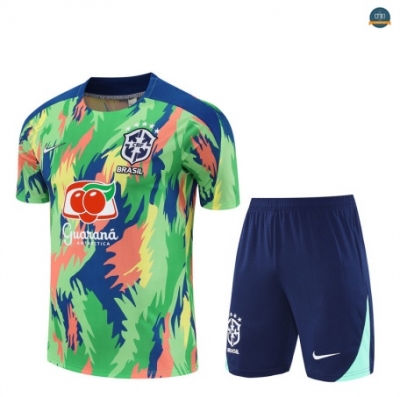 Tailandia Brasil Enfant + Pantalón Equipación verde 2025/2026