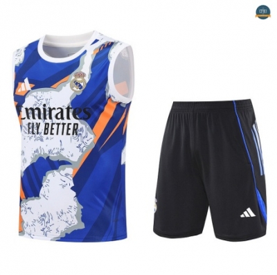 Diseño sin mangas Real Madrid Equipación Blanco/negro/Azul 2025/2026
