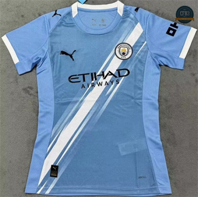 Cfb3 Camiseta futbol Manchester City Mujer 1ª Equipación 2025/2026