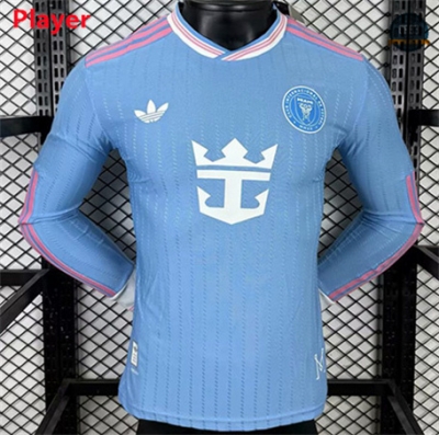 Cfb3 Camiseta futbol Inter Miami Player Equipación 3ª Equipación Manga Larga 2025/2026