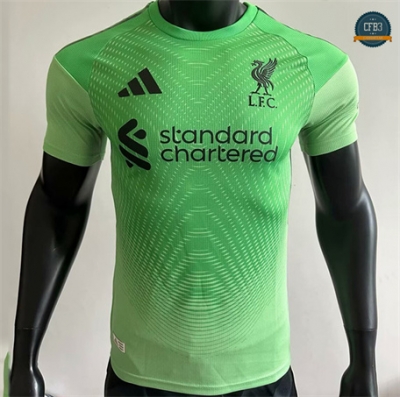Cfb3 Camiseta futbol Liverpool Player Equipación Portero Verde 2025/2026