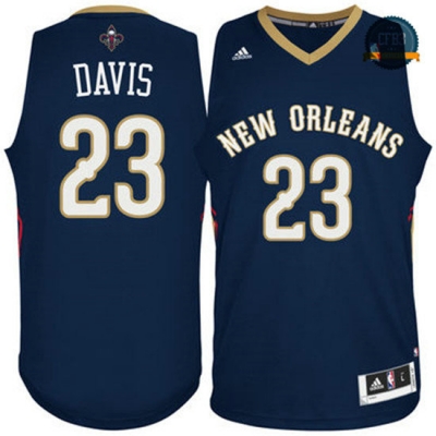 cfb3 camisetas Anthony Davis, New Orleans Pelicans [Azul]