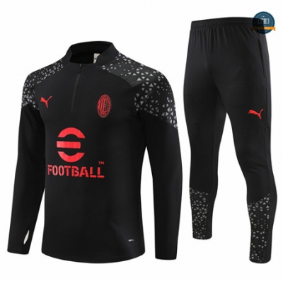 Outlet Cfb3 Chándal AC Milan Equipación Negro 2023/2024 tienda