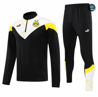 Cfb3 Camiseta Chándal Borussia Dortmund Equipación Negro/Blanco 2022/2023 C064