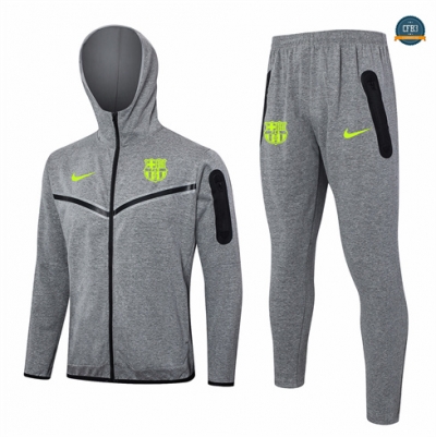 Comprar Chaqueta Chándal Fútbol Barcelona Equipación Sombrero gris 2024/2025