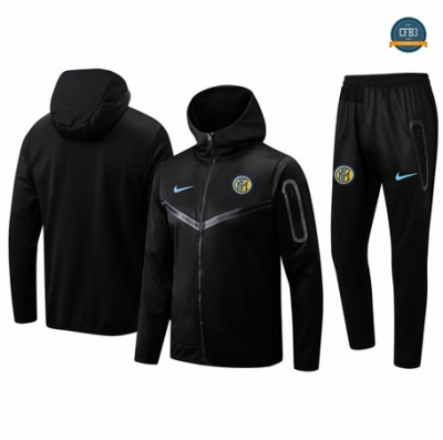 Cfb3 Camiseta Chaqueta Chándal Inter Milan Equipación Sombrero Negro 2022/2023 C274