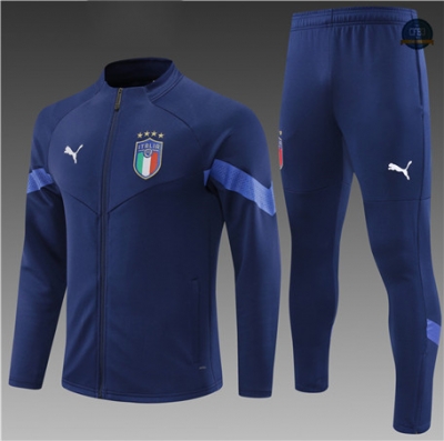 Cfb3 Camiseta Chaqueta Chandal Niño Italia Equipación Azul 2022/2023 f258