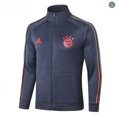 Cfb3 Chaqueta Bayern Munich Azul Oscuro 2020/2021 Cuello alto