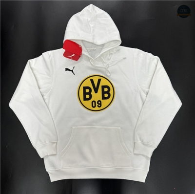 Cfb3 Camiseta Sudadera con Capucha Borussia Dortmund Equipación Blanco 2024/2025