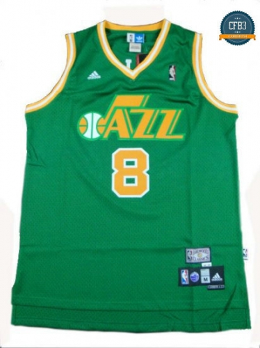 cfb3 camisetas Deron Williams, Utah Jazz [Verde]