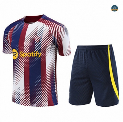 Nuevas Cfb3 Camiseta Entrenamiento Barcelona + Pantalones Cortos Equipación Azul 2023/2024 replicas