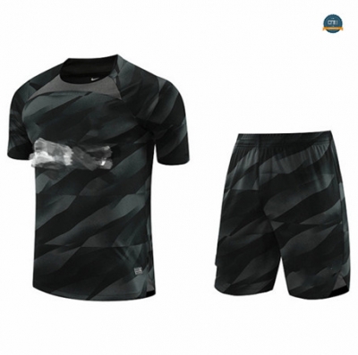 Nuevas Cfb3 Camiseta Entrenamiento Gardien de but Barcelona + Pantalones Cortos Equipación Negro 2023/2024 replicas