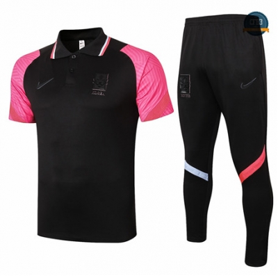 Cfb3 Camisetas Entrenamiento Corea Polo + Pantalones Negro 2020/2021