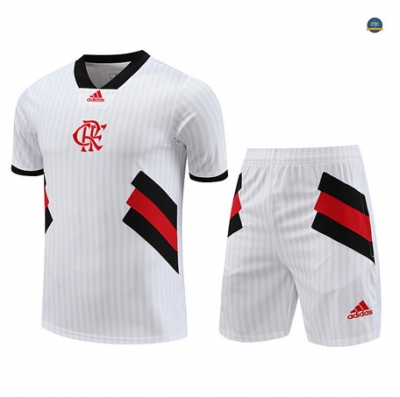 Nuevas Cfb3 Camiseta Entrenamiento Flamengo + Pantalones Cortos Equipación Blanco 2023/2024 replicas