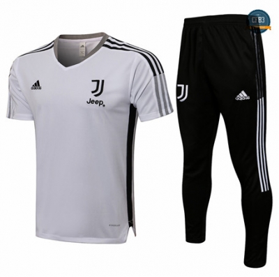 Cfb3 Camiseta Entrenamiento Juventus + Pantalones Equipación Blanco 2021/2022