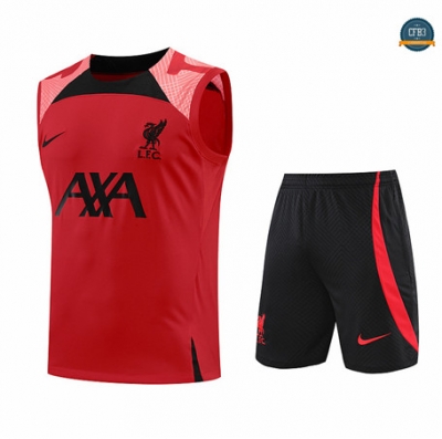 Cfb3 Camiseta Liverpool Chaleco Pantalones Equipación Rojo/Negro 2022/2023 C547