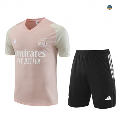 Nuevas Cfb3 Camiseta Entrenamiento Lyon Niño + Pantalones Cortos Equipación Rosa 2023/2024 replicas