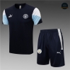 Cfb3 Camisetas Entrenamiento Manchester City + Pantalones Equipación Azul marino 2021/2022