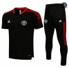 Cfb3 Camiseta Entrenamiento Manchester United + Pantalones Equipación Negro 2021/2022
