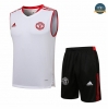 Cfb3 Camiseta Manchester United Veste + Pantalones Equipación Blanco/Rojo 2021/2022