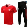 Cfb3 Camisetas Entrenamiento Manchester United + Pantalones Equipación Rojo 2021/2022
