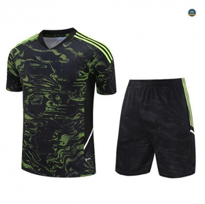 Diseñar Cfb3 Camiseta Entrenamiento Manchester United + Pantalones Cortos Equipación Verde 2023/2024 baratas