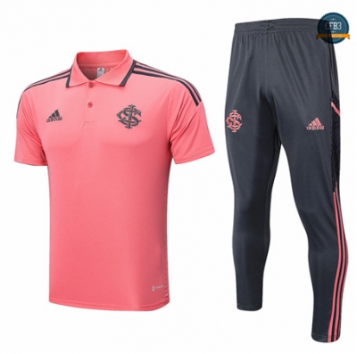 Cfb3 Camiseta Entrenamiento SC Internacional Polo + Pantalones Equipación Rosa 2022/2023 f299