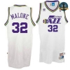 cfb3 camisetas Karl Malone, Utah Jazz [Blanco]