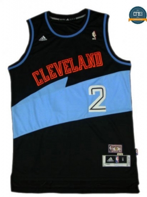 cfb3 camisetas Kyrie Irving, Cleveland Cavaliers [Negra/Azul]