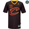 cfb3 camisetas LeBron James, Cleveland Cavaliers - Negro Sleeve Swingman