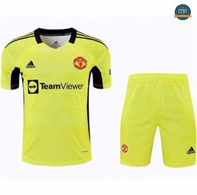 Cfb3 Camiseta Manchester United + short Amarillo 2021/2022