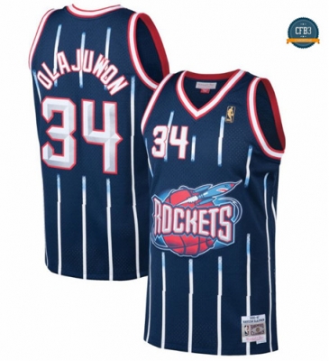 Tailandia Cfb3 Camiseta Hakeem Olajuwon, Houston Rockets - Hardwood Classics