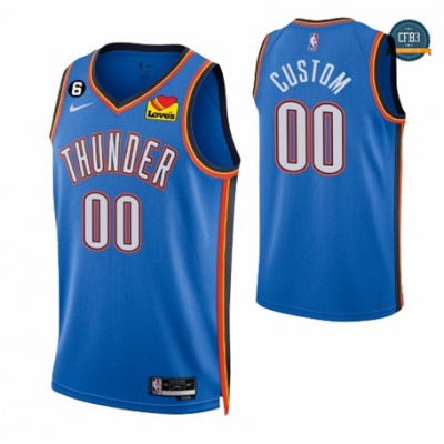 Tailandia Cfb3 Camiseta Custom, Oklahoma City Thunder 2022/23 - Icon