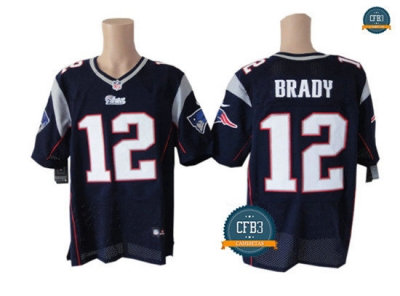 cfb3 camisetas Tom Brady, New England Patriots - Azul Profundo