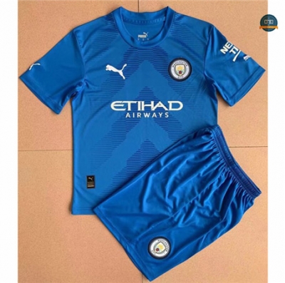 Cfb3 Camiseta Manchester City Niños Portero Azul 2022/2023