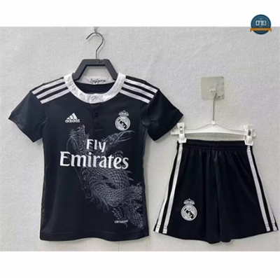 Cfb3 Camiseta futbol Retro 1994-15 Real Madrid Niño Tercera Equipación