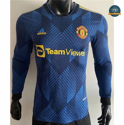 Cfb3 Camiseta Player Version Manchester United 3ª Equipación Manga larga 2021/2022